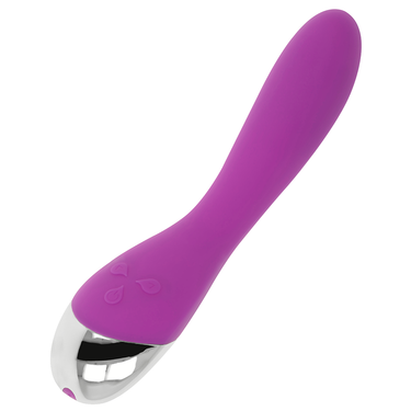 Vibratore Curvo Viola con 6 Vibrazioni e Ricarica USB